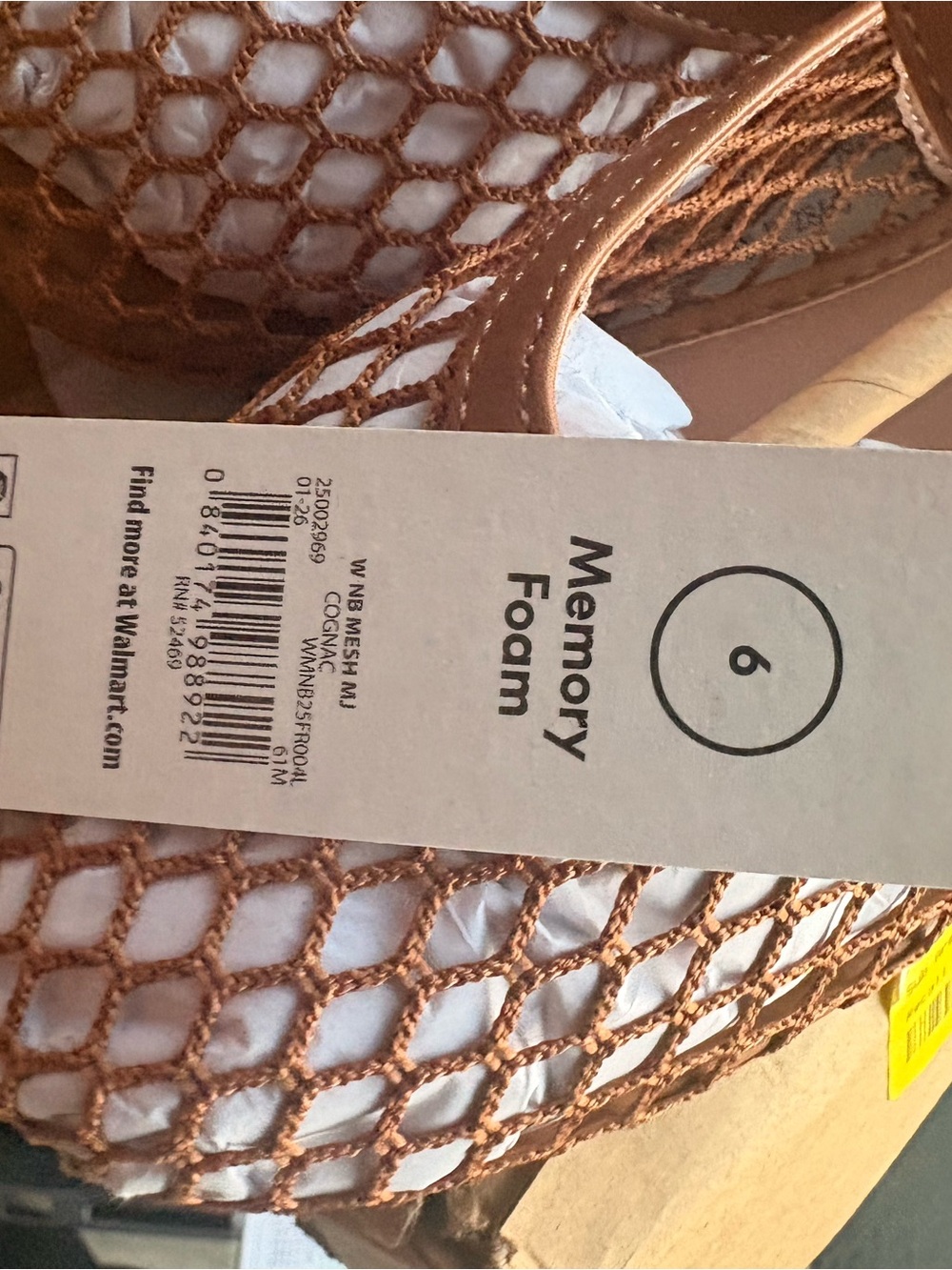 No Boundaries Copper Mesh Flats - Women's Size 6